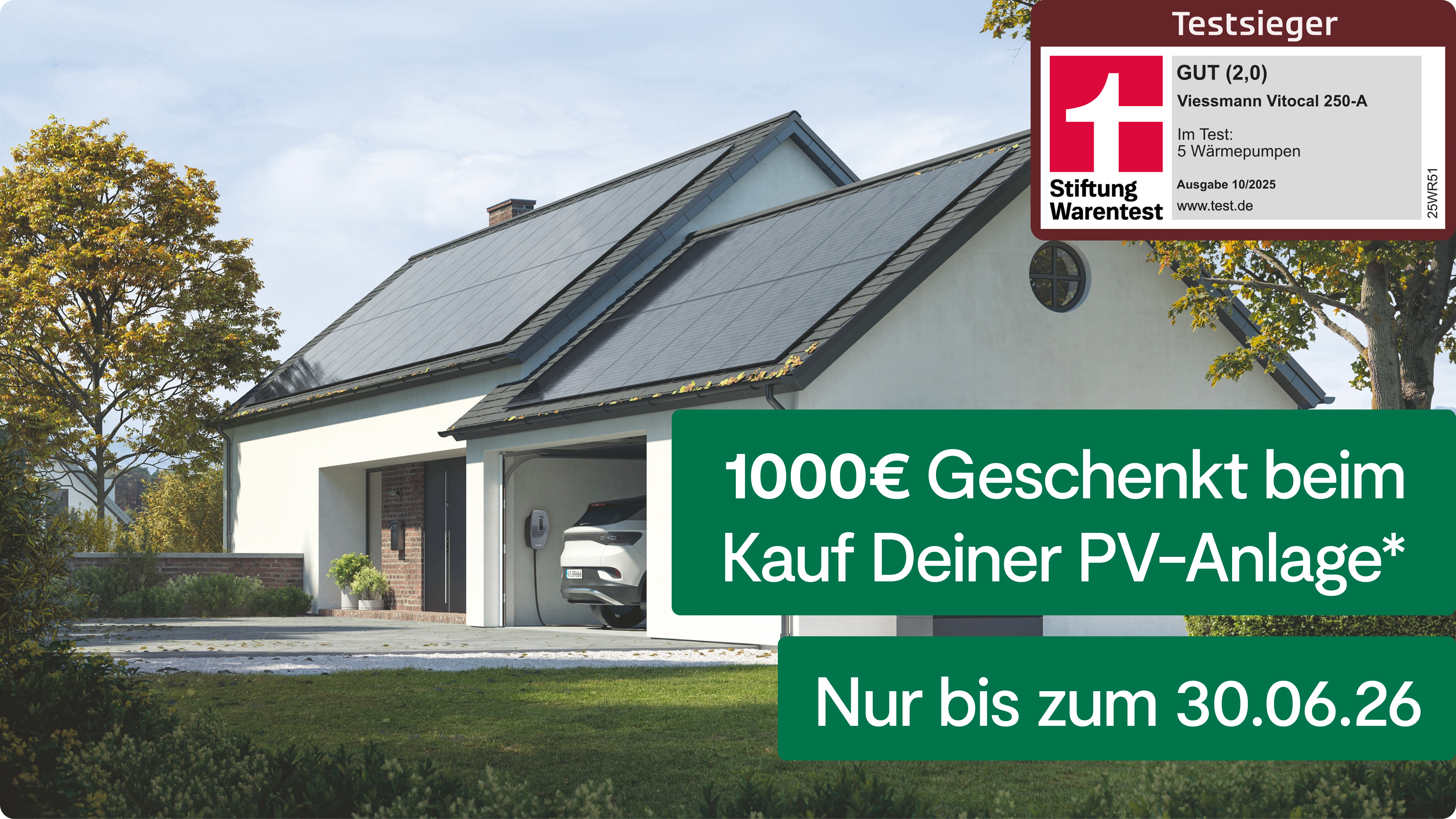 Haus mit Solaranlage